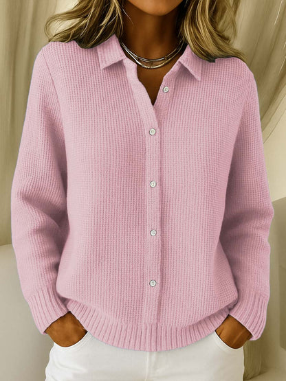 Maeve – Cardigan Classique En Maille Douce Avec Col
