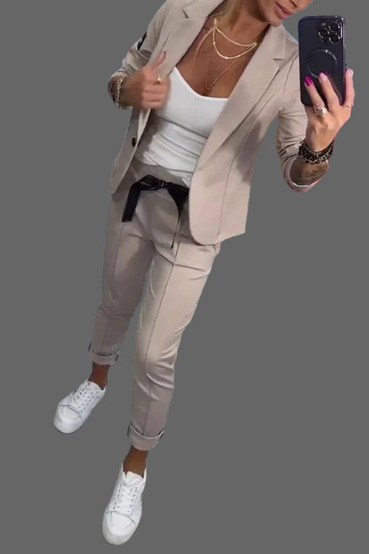 Ensemble Elysia pour femme | Ensemble pantalon 2 pièces respirant, confortable et élégant 0