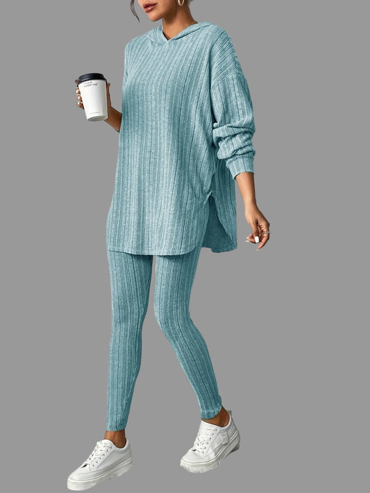 Ensemble de détente Carmen pour femme | Tricot côtelé extensible ultra-doux 0