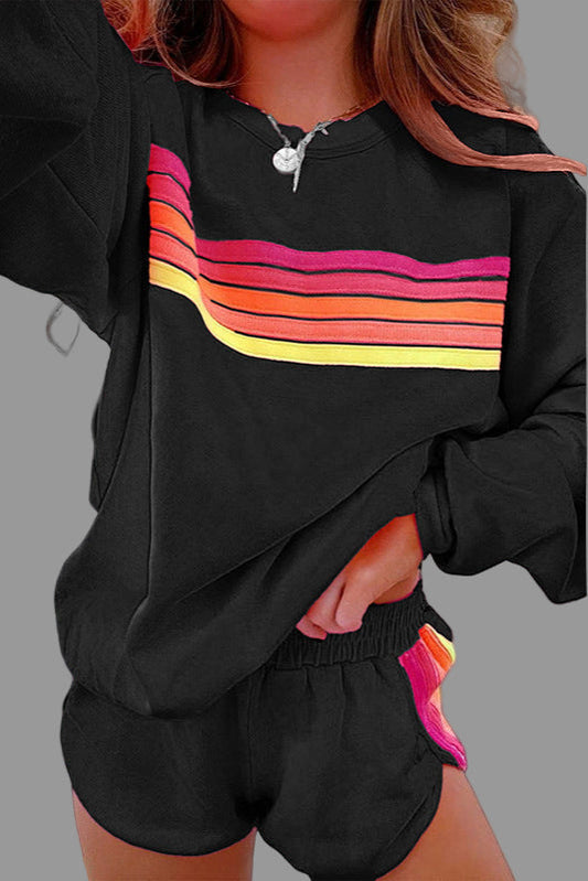 Ensemble pyjama femme Jovian | Coton respirant, motif rayé 0