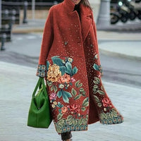 Motif floral (marron)