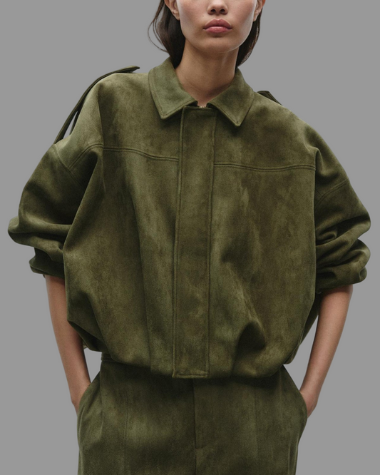 Manteau d'hiver Fiona pour femme | Daim doux, coupe oversize 0