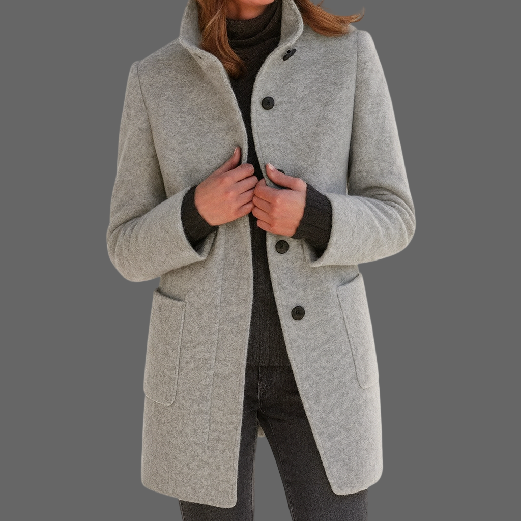 Manteau d'hiver Sophie pour femme | Mélange de laine, intemporel et flatteur 0