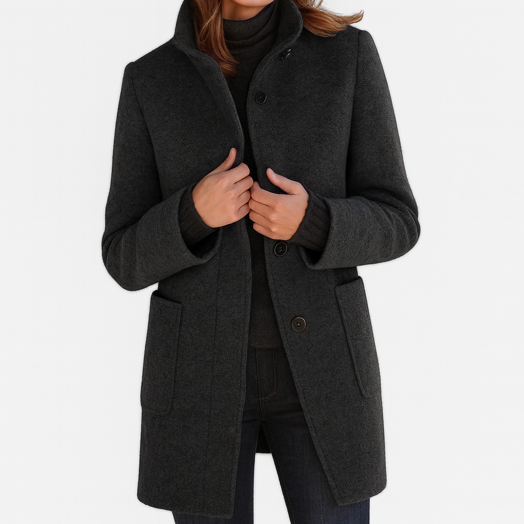 Manteau d'hiver Sophie pour femme | Mélange de laine, intemporel et flatteur 2
