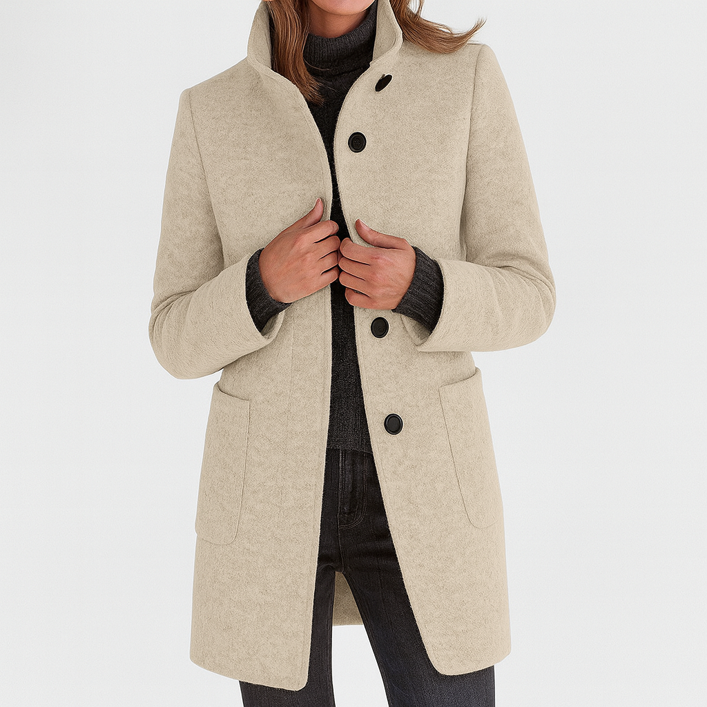 Manteau d'hiver Sophie pour femme | Mélange de laine, intemporel et flatteur 8