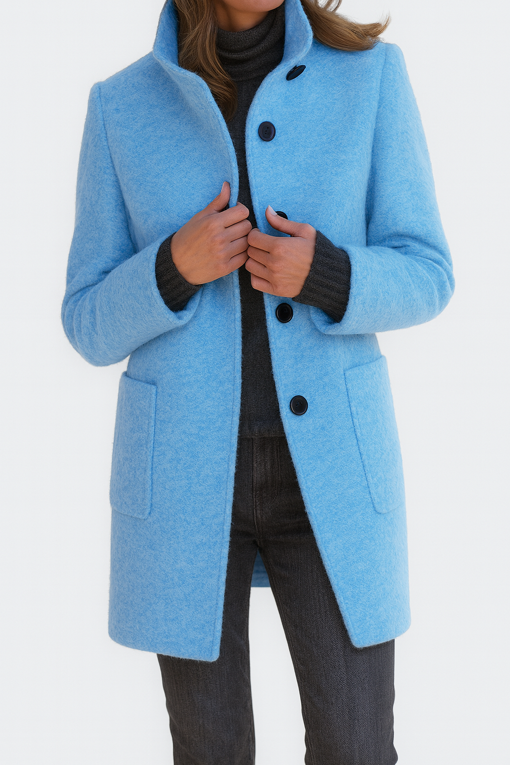 Manteau d'hiver Sophie pour femme | Mélange de laine, intemporel et flatteur 9