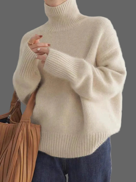 Pull à col roulé Iris pour femme | Laine de haute qualité, coupe élégante 0