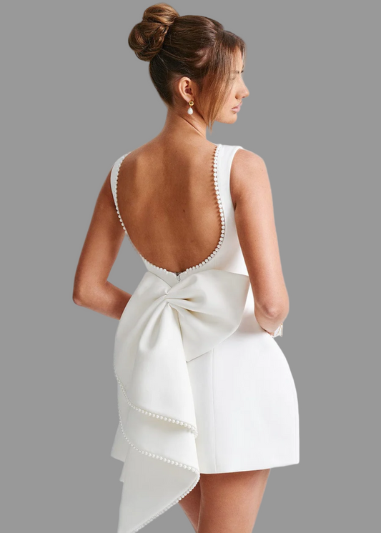 Robe courte Eloisa pour femme | Perles délicates, ambiance festive 0