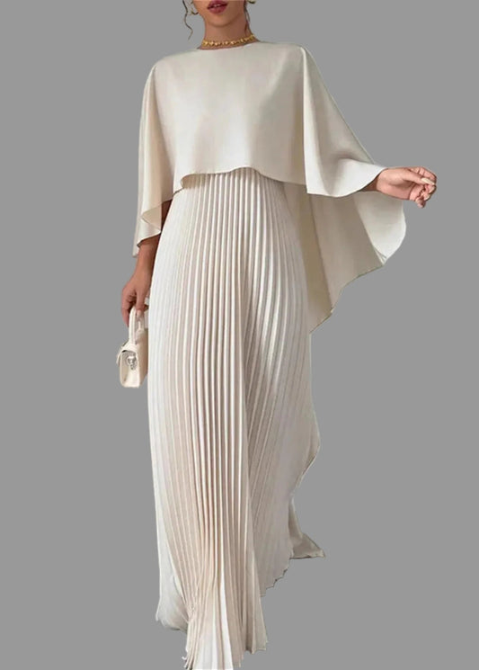 Robe longue noire Kira pour femme | Manches chauve-souris, mélange de rayonne, tenue de soirée 0