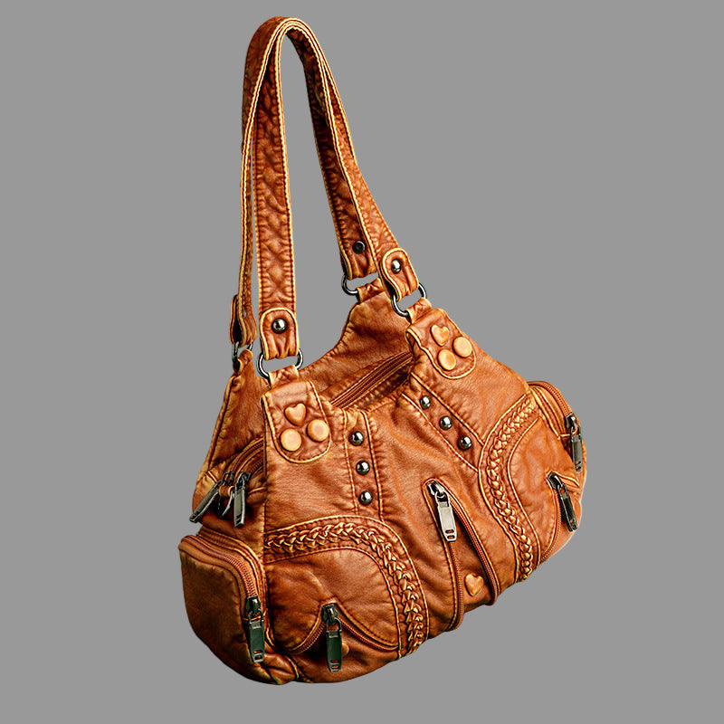 Sac à main Savannah Boho pour femme | Cuir végan, design spacieux, style bohème 1