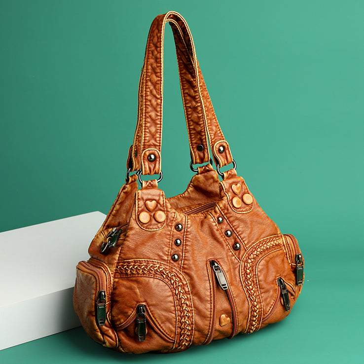 Sac à main Savannah Boho pour femme | Cuir végan, design spacieux, style bohème 5