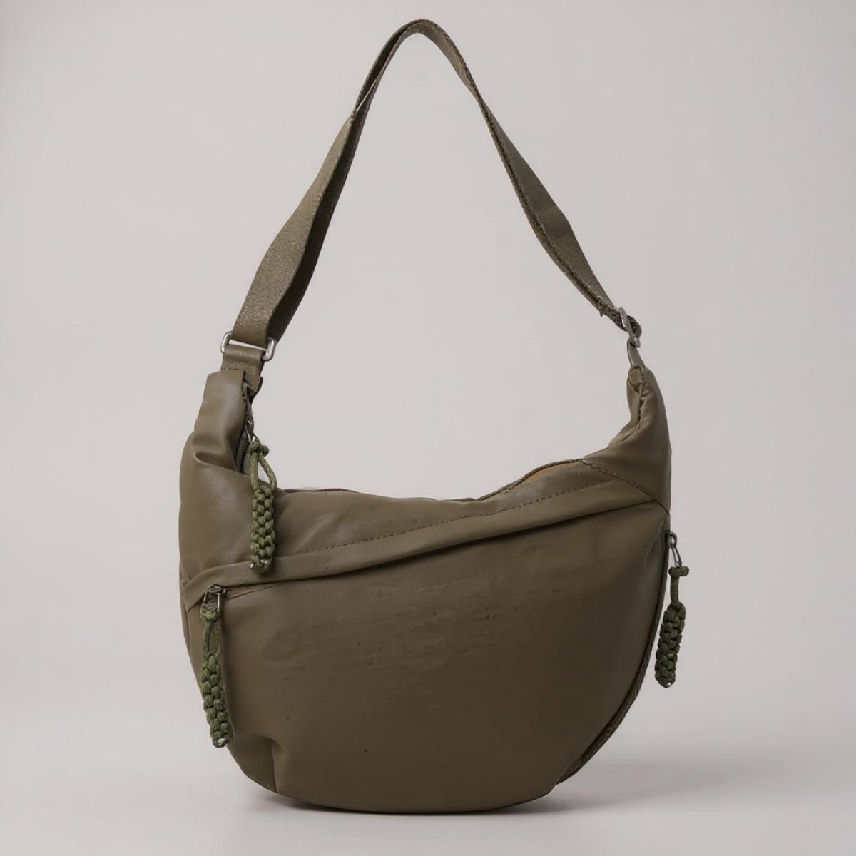 Sac bandoulière Luna pour femme | Nylon résistant, noir et élégant 7