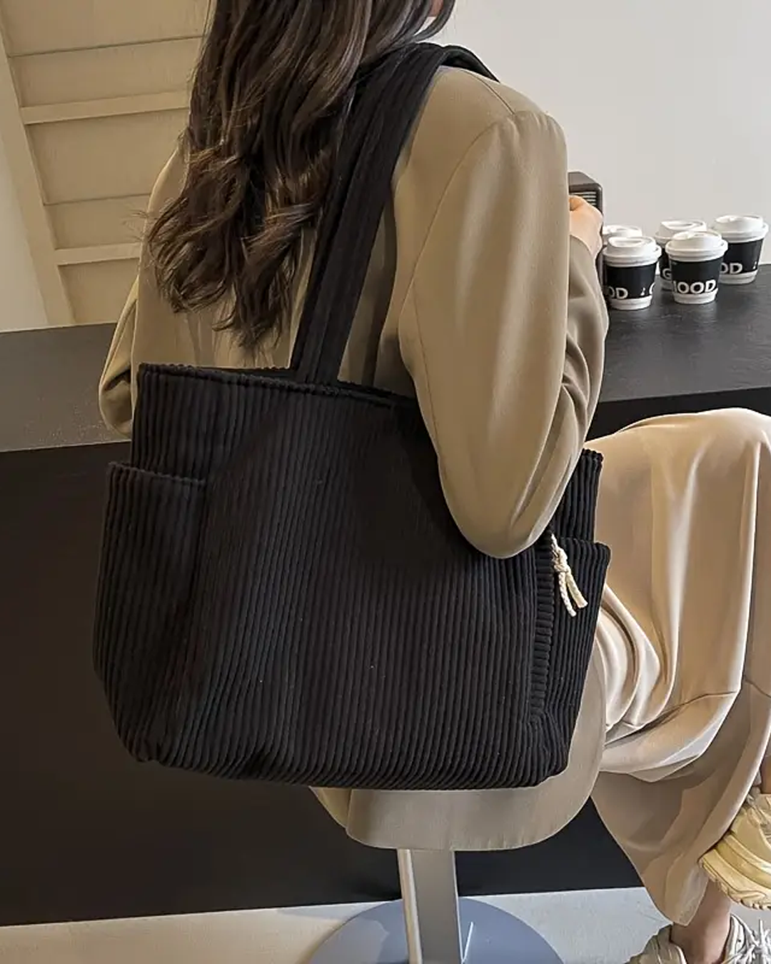 Sac cabas Tilda pour femme | Modèle spacieux avec cordon de serrage 3