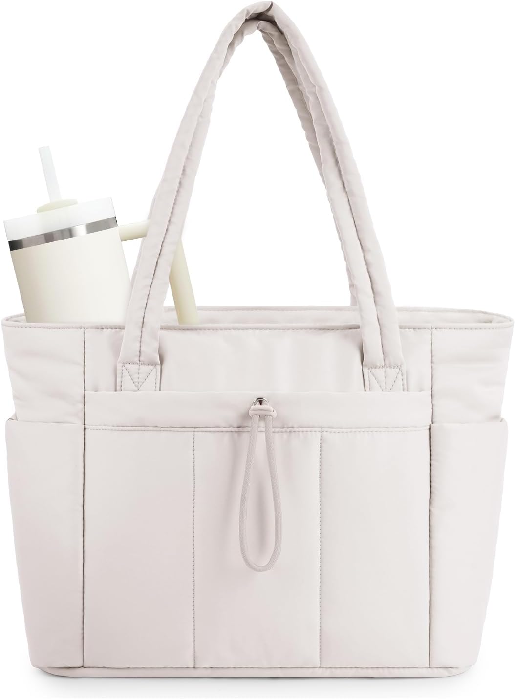 Sac matelassé Gwen pour femme | Compartiment pour ordinateur portable et porte-gobelet 1