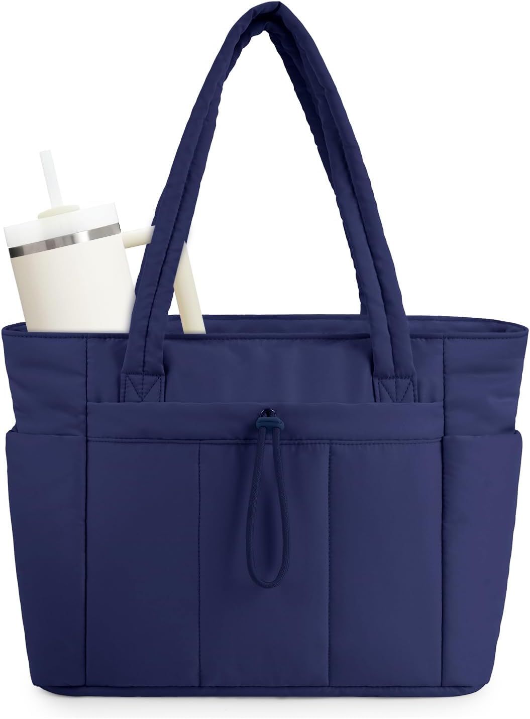 Sac matelassé Gwen pour femme | Compartiment pour ordinateur portable et porte-gobelet 3