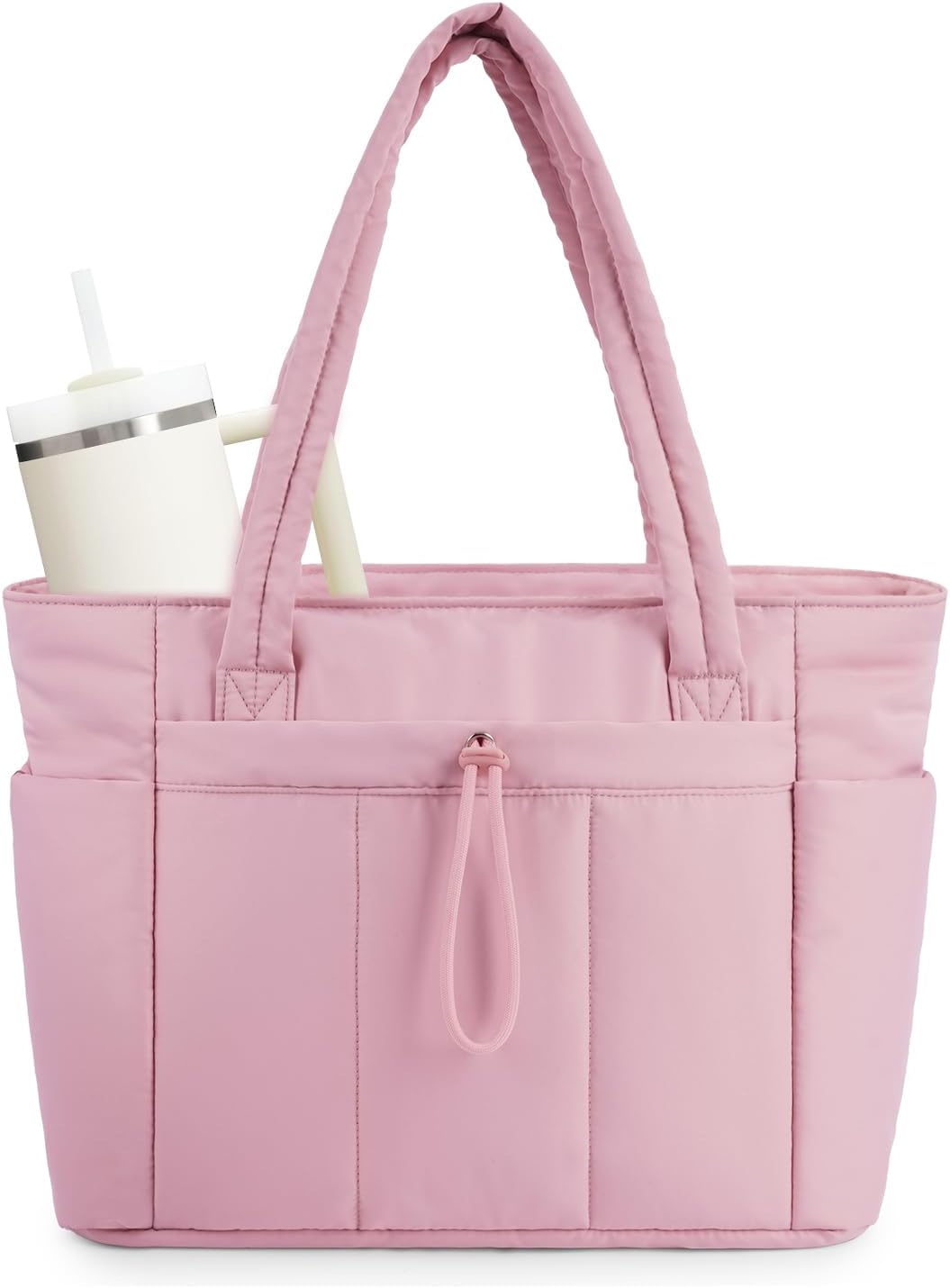 Sac matelassé Gwen pour femme | Compartiment pour ordinateur portable et porte-gobelet 5