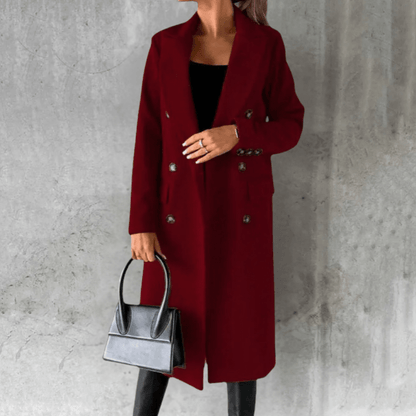 Trench-coat Sienna pour femme | Coupe confortable, long trench-coat noir 3