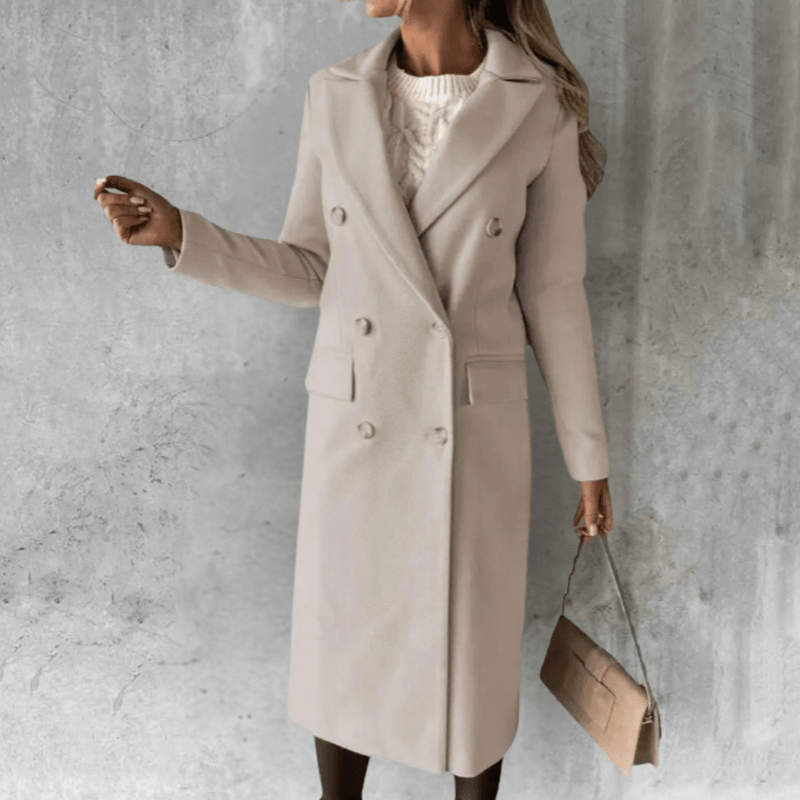 Trench-coat Sienna pour femme | Coupe confortable, long trench-coat noir 5