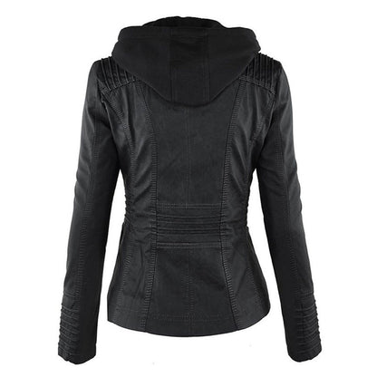 Veste en cuir Pia pour femme | Veste en cuir noir respirante pour femme 5